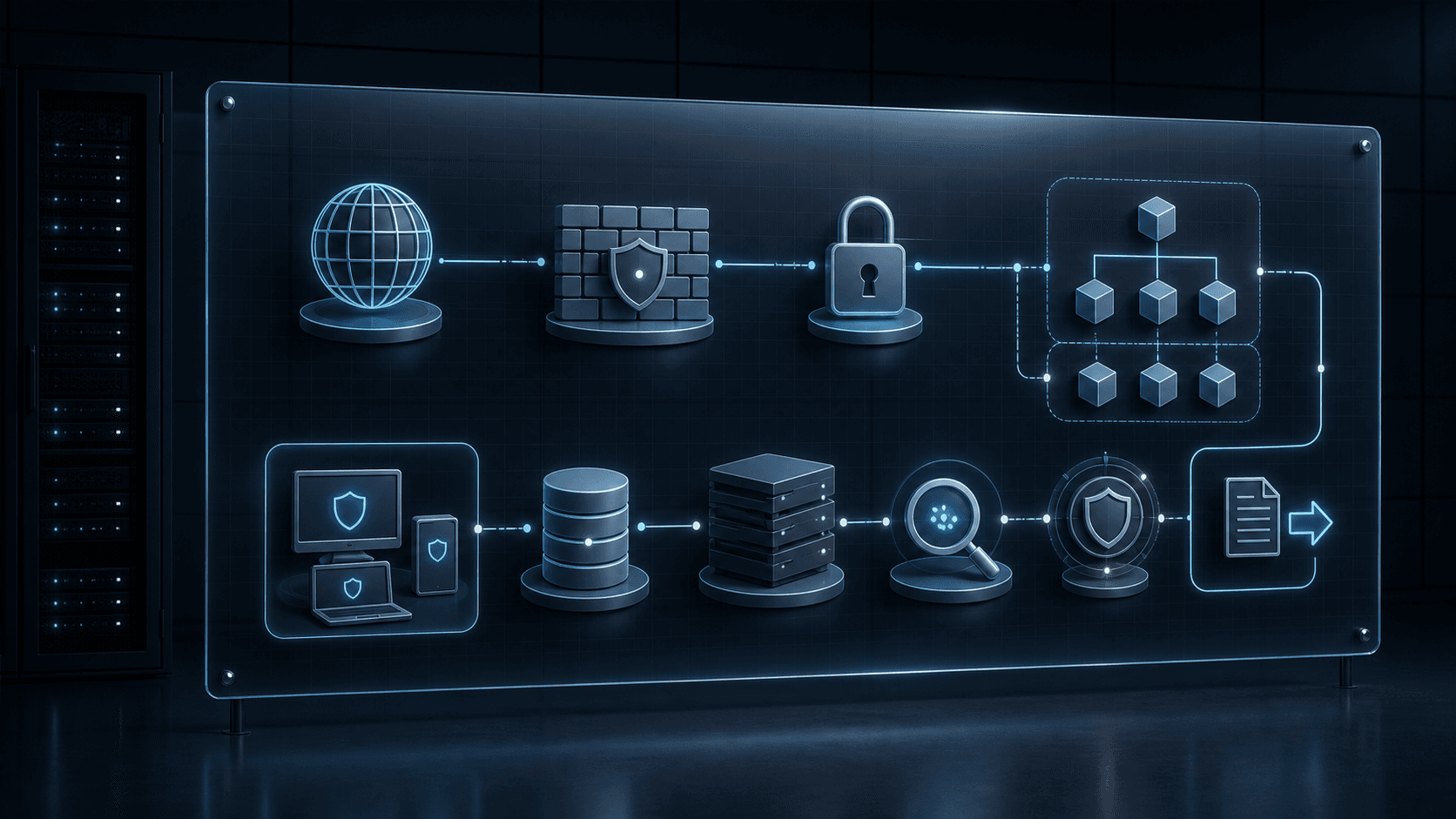 Ciberseguranca, Firewall, SOC e MDR - visual 2: ciberseguranca arquitetura camadas