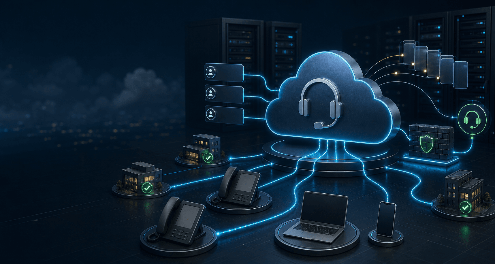 Hospedagem VoIP e PABX em Nuvem - visual 1: voip pabx nuvem hero