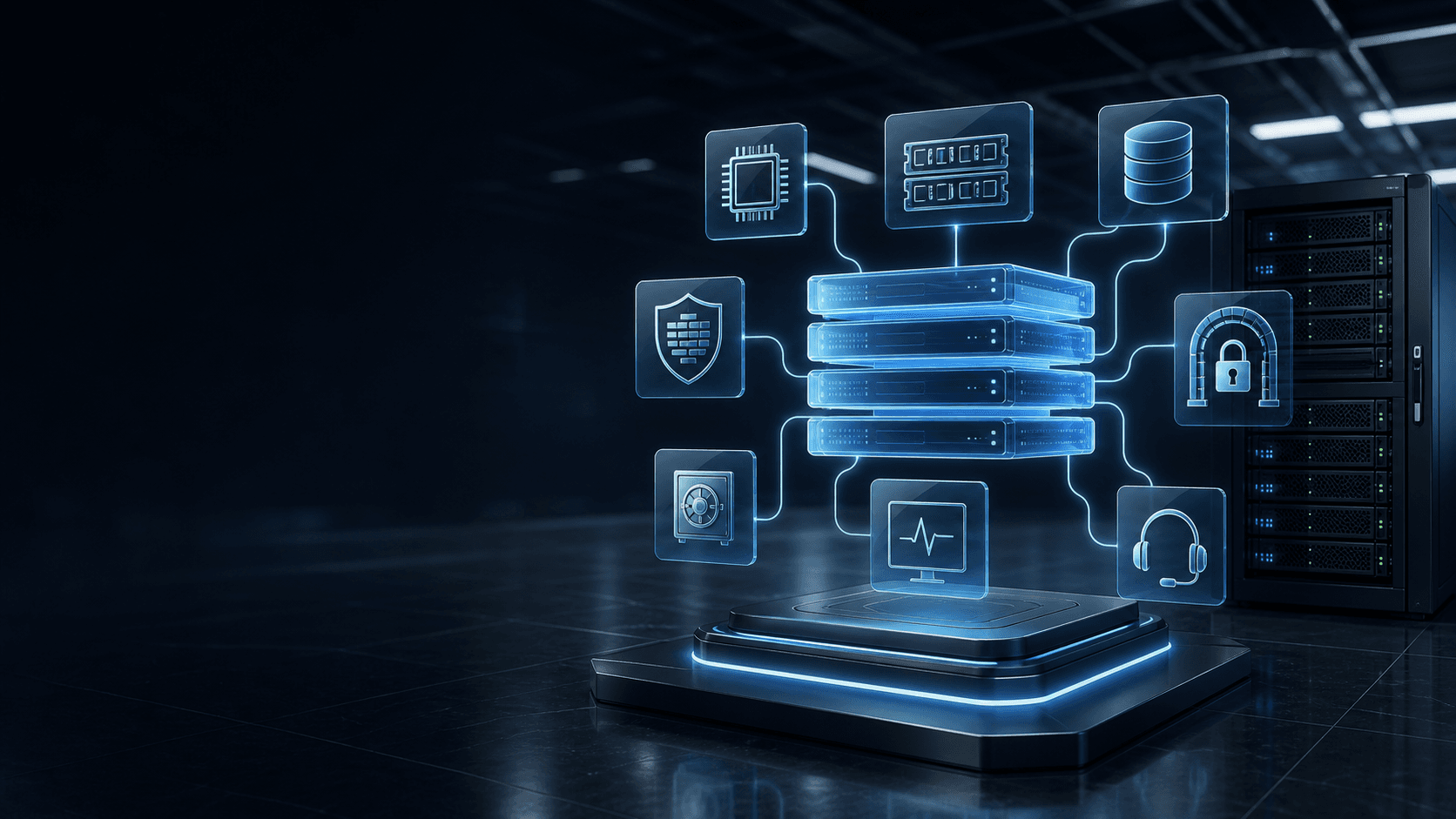 Servidor Virtual e VPS Gerenciada - visual 1: servidor virtual vps hero gerenciada